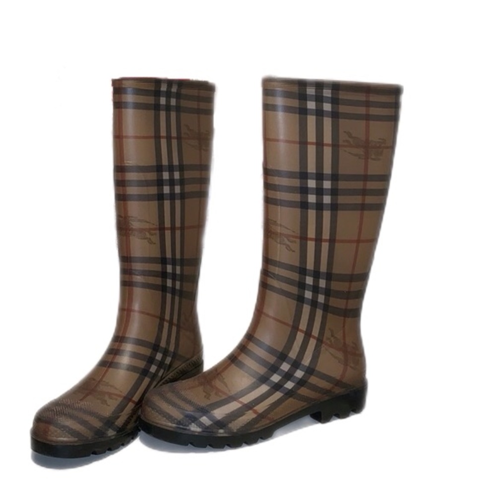 Authentic Burberry Rubber Rain Boots. Size 7.5